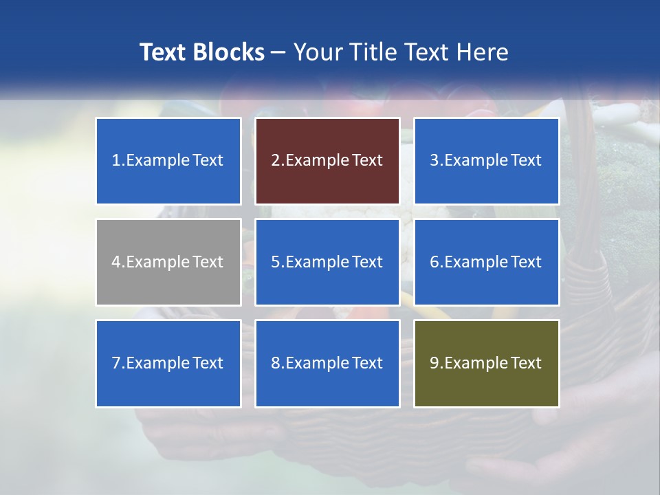 A Person Holding A Basket Full Of Vegetables PowerPoint Template