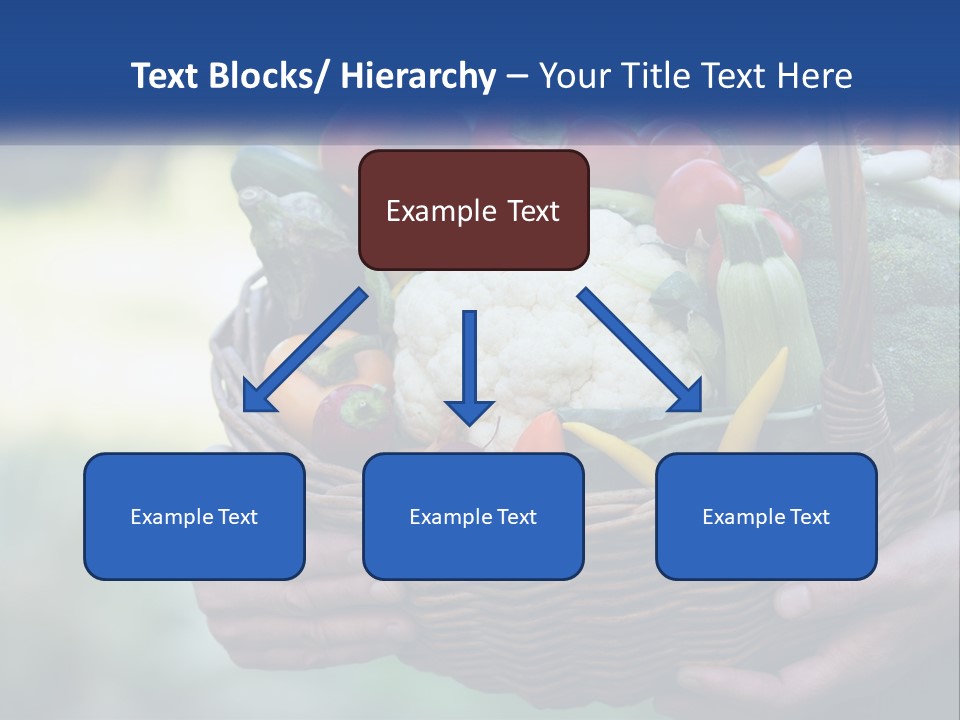 A Person Holding A Basket Full Of Vegetables PowerPoint Template