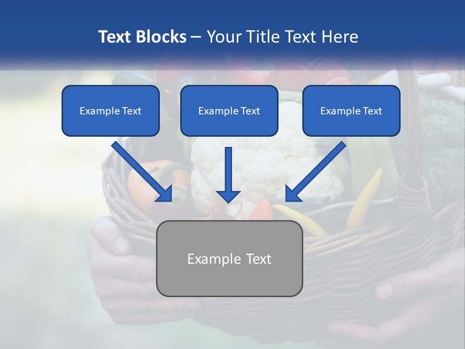 A Person Holding A Basket Full Of Vegetables PowerPoint Template