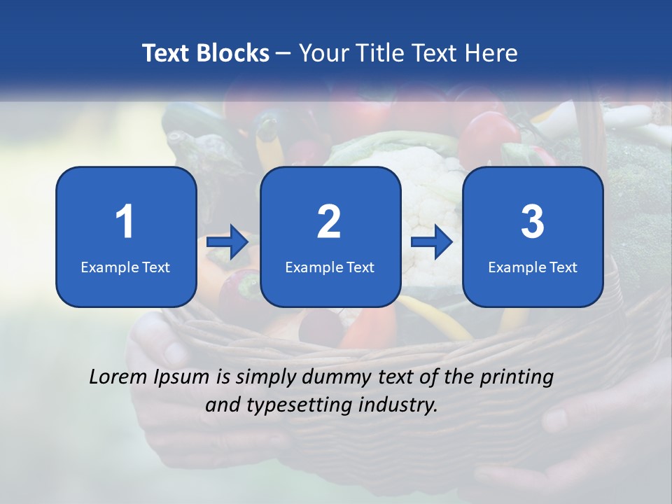 A Person Holding A Basket Full Of Vegetables PowerPoint Template