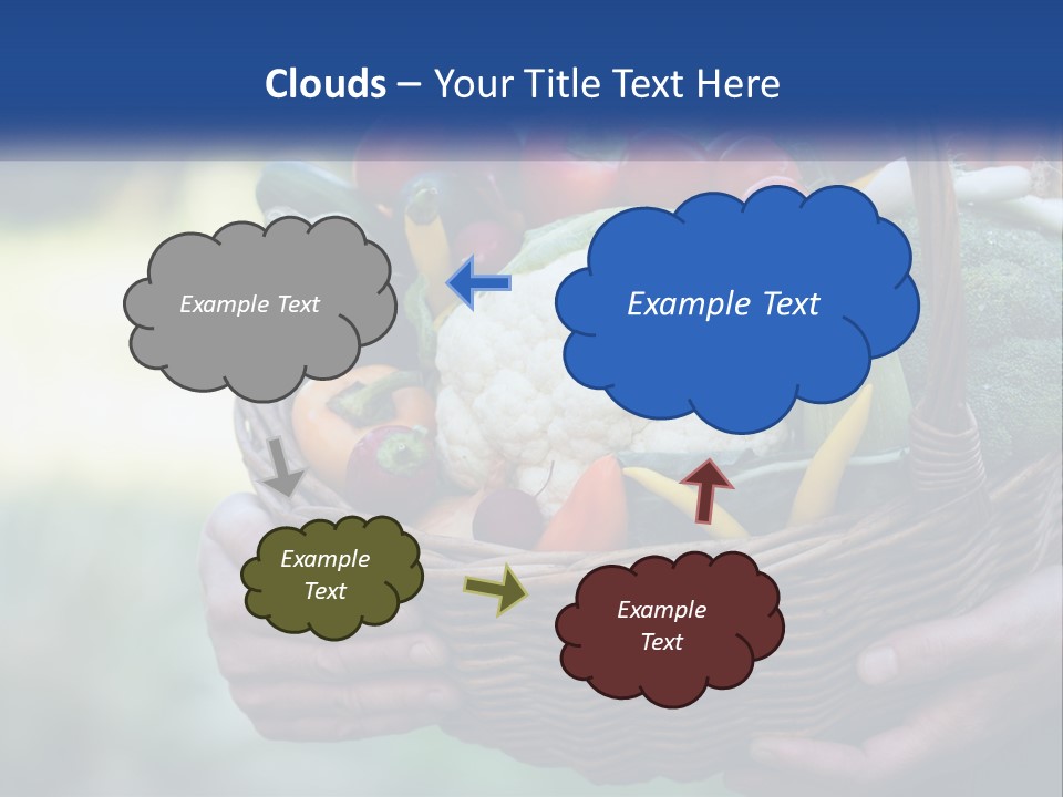 A Person Holding A Basket Full Of Vegetables PowerPoint Template