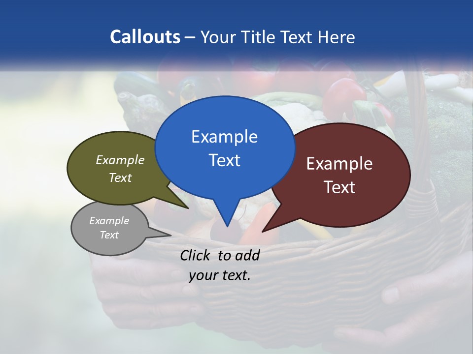 A Person Holding A Basket Full Of Vegetables PowerPoint Template