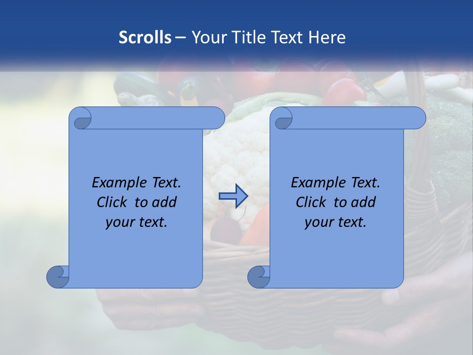 A Person Holding A Basket Full Of Vegetables PowerPoint Template
