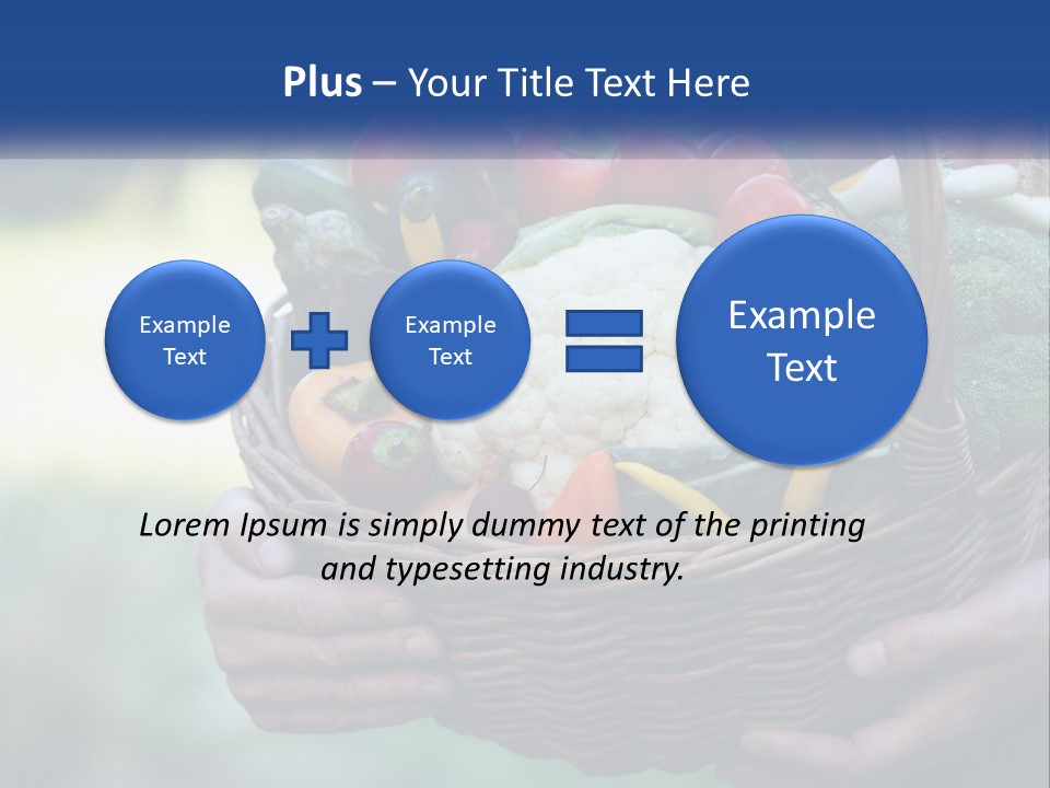 A Person Holding A Basket Full Of Vegetables PowerPoint Template