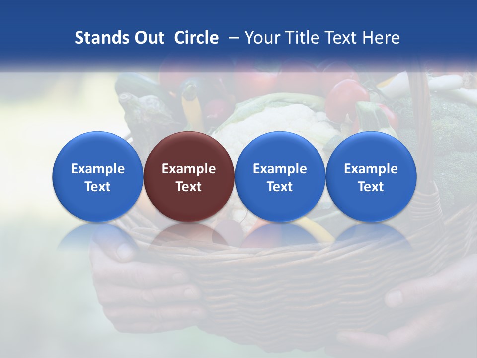 A Person Holding A Basket Full Of Vegetables PowerPoint Template