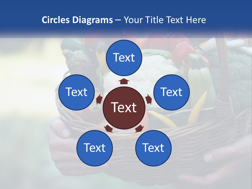 A Person Holding A Basket Full Of Vegetables PowerPoint Template