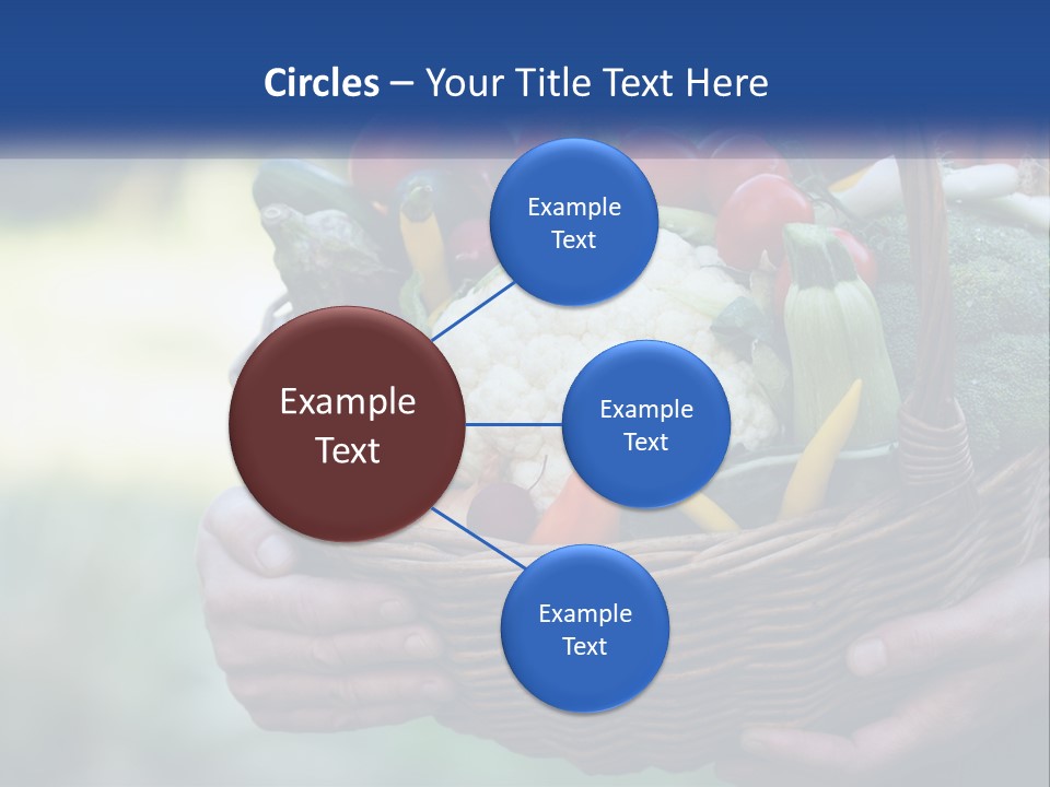 A Person Holding A Basket Full Of Vegetables PowerPoint Template