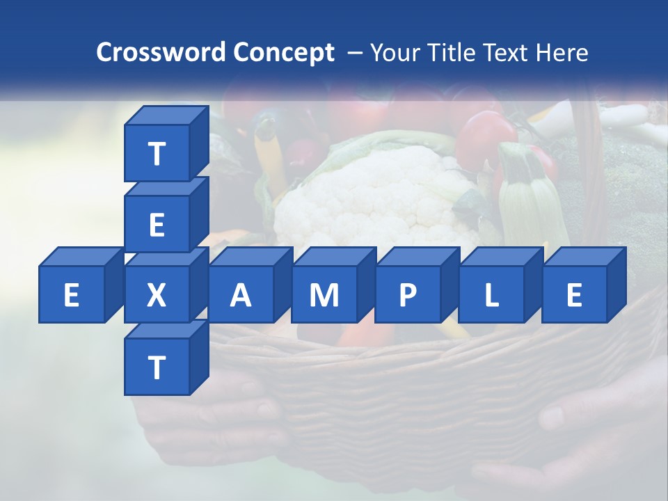 A Person Holding A Basket Full Of Vegetables PowerPoint Template