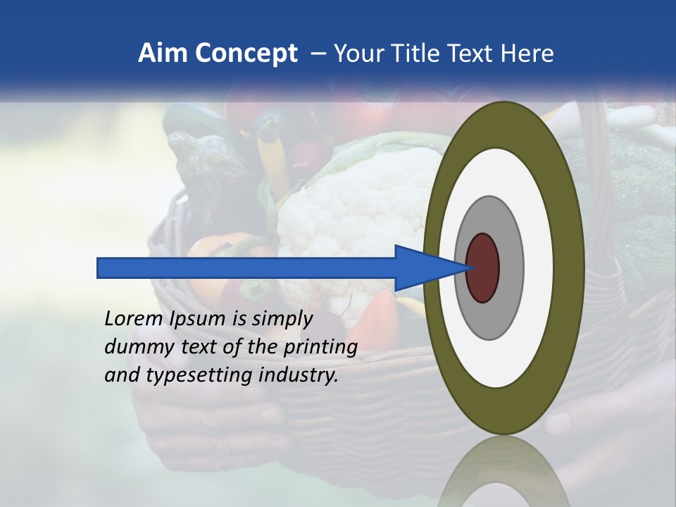 A Person Holding A Basket Full Of Vegetables PowerPoint Template