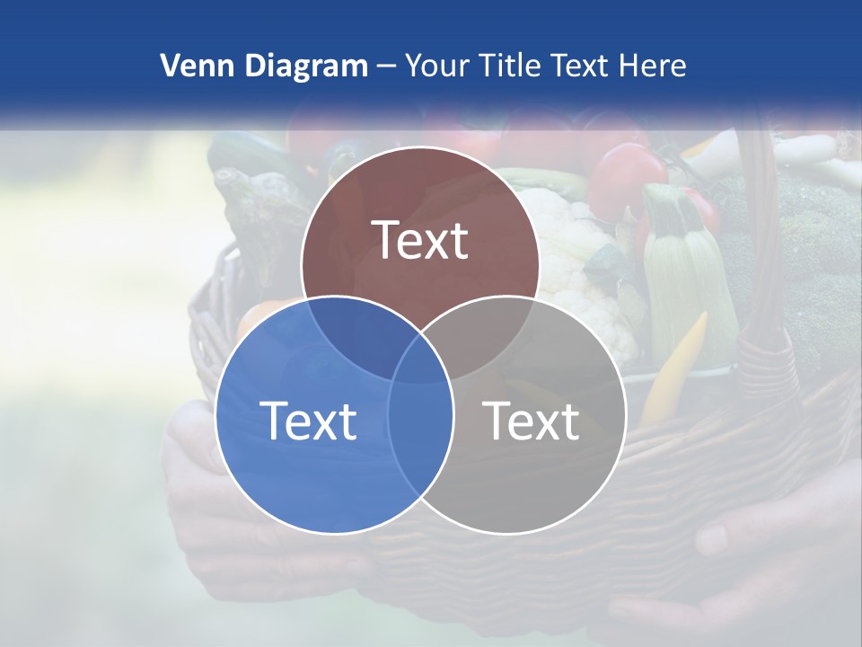 A Person Holding A Basket Full Of Vegetables PowerPoint Template