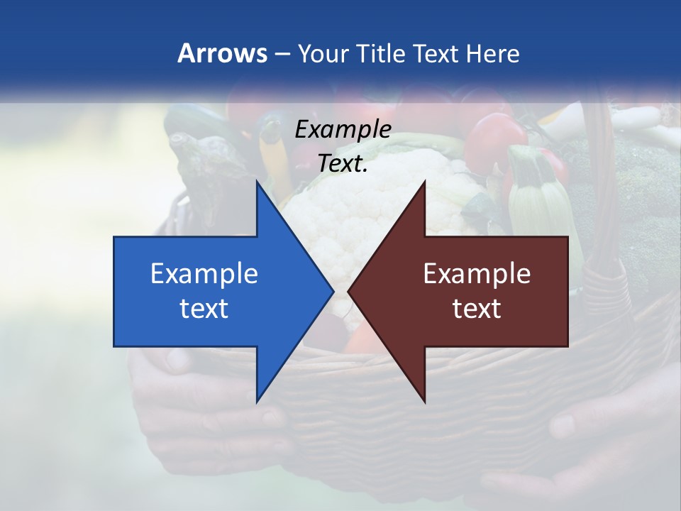 A Person Holding A Basket Full Of Vegetables PowerPoint Template