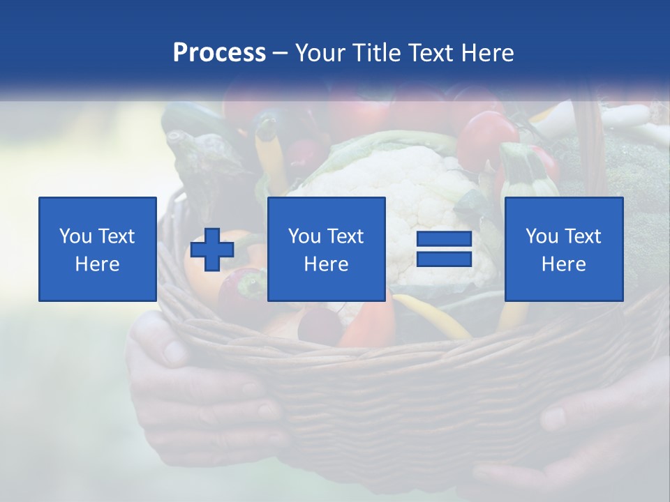 A Person Holding A Basket Full Of Vegetables PowerPoint Template