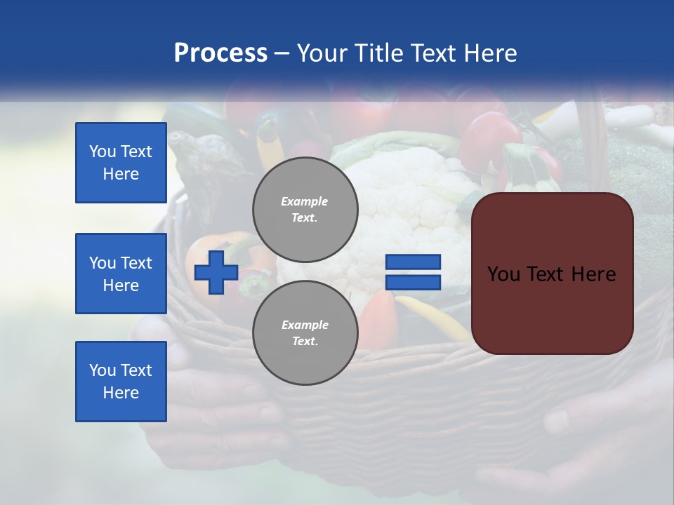 A Person Holding A Basket Full Of Vegetables PowerPoint Template