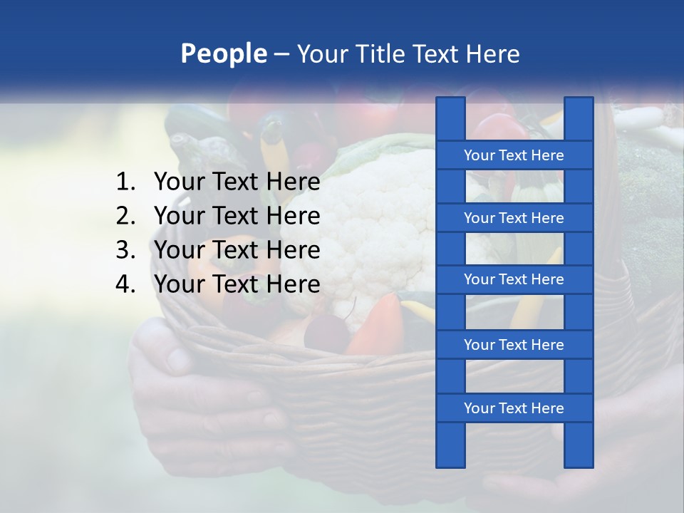 A Person Holding A Basket Full Of Vegetables PowerPoint Template