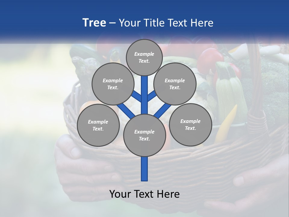 A Person Holding A Basket Full Of Vegetables PowerPoint Template