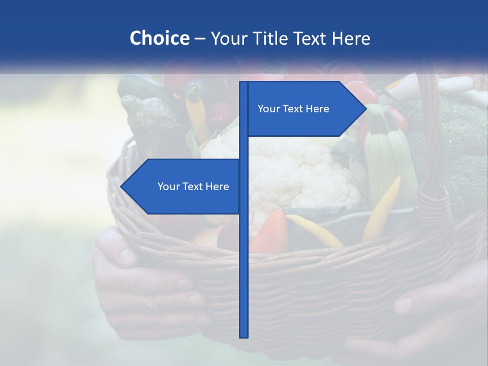 A Person Holding A Basket Full Of Vegetables PowerPoint Template