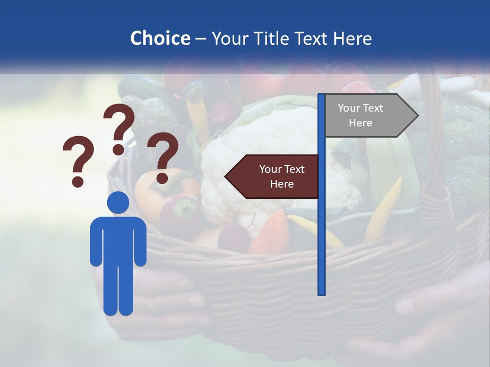 A Person Holding A Basket Full Of Vegetables PowerPoint Template