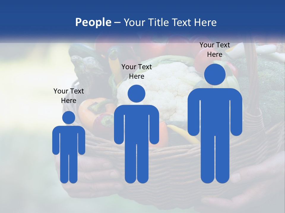A Person Holding A Basket Full Of Vegetables PowerPoint Template