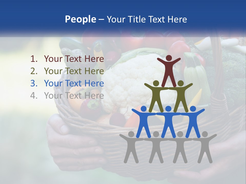 A Person Holding A Basket Full Of Vegetables PowerPoint Template