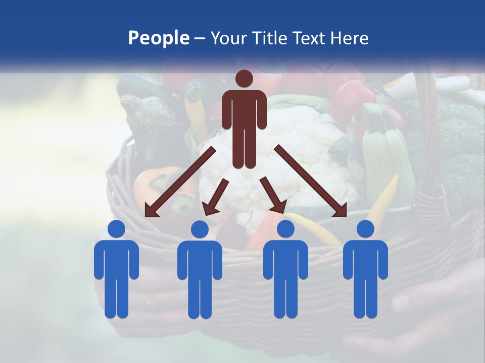 A Person Holding A Basket Full Of Vegetables PowerPoint Template