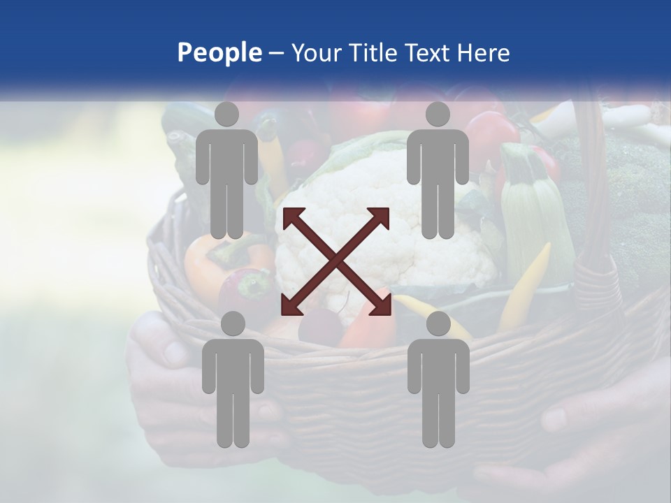 A Person Holding A Basket Full Of Vegetables PowerPoint Template