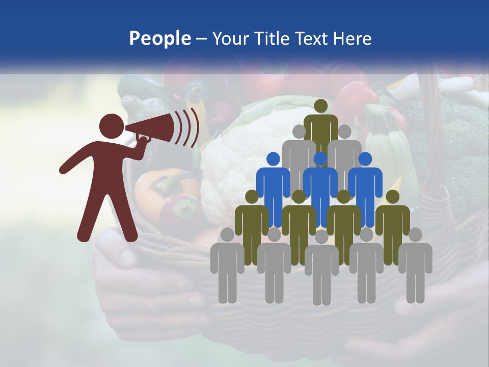 A Person Holding A Basket Full Of Vegetables PowerPoint Template
