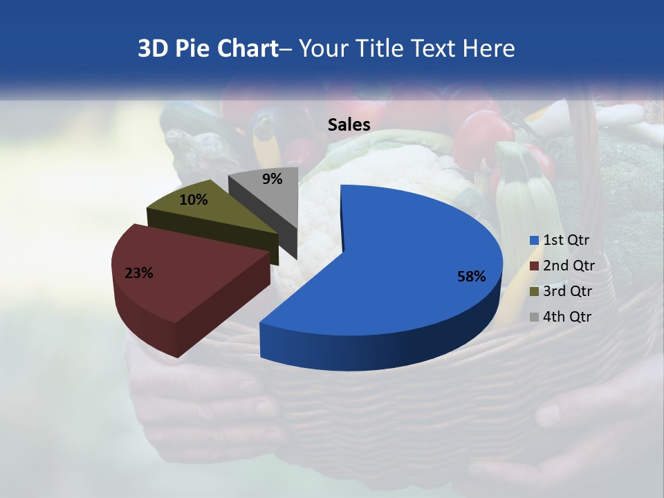 A Person Holding A Basket Full Of Vegetables PowerPoint Template