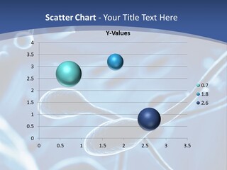 A Blue Brochure With An Image Of A Cell PowerPoint Template