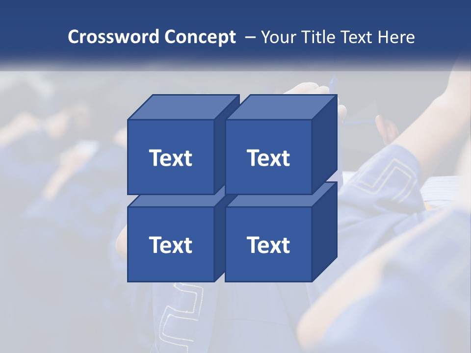 A Group Of People In Graduation Caps And Gowns PowerPoint Template