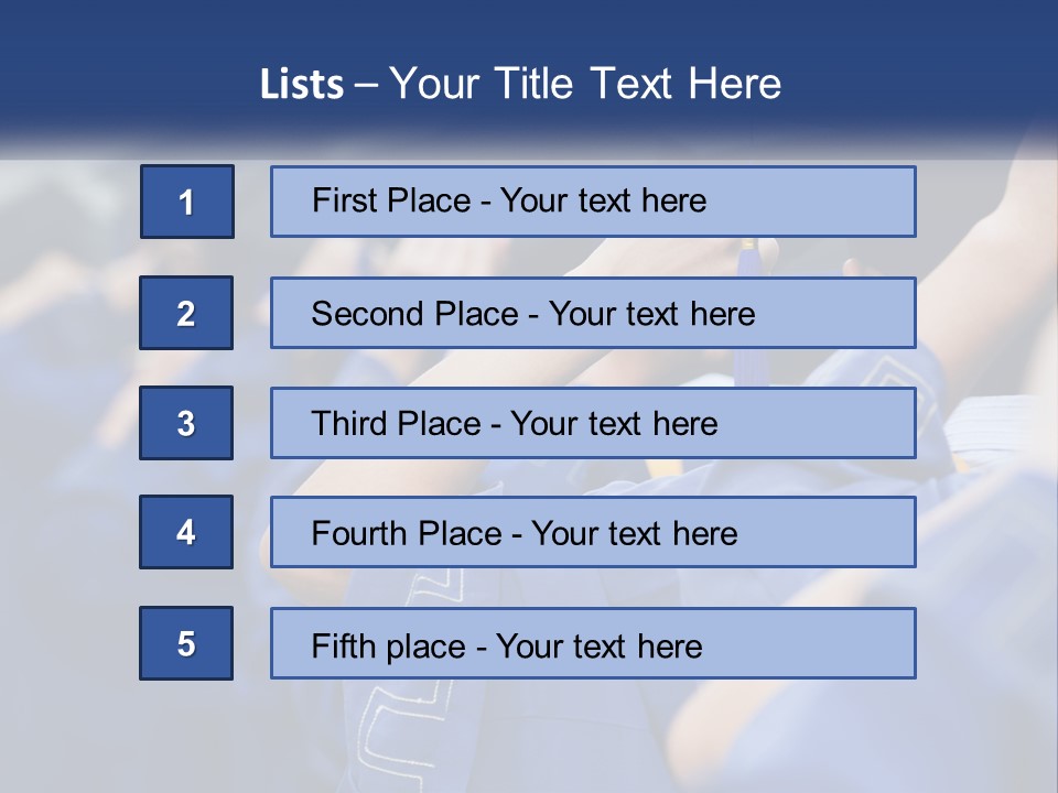 A Group Of People In Graduation Caps And Gowns PowerPoint Template