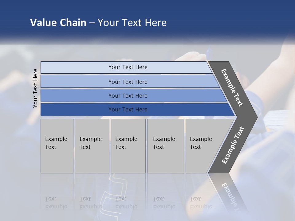 A Group Of People In Graduation Caps And Gowns PowerPoint Template