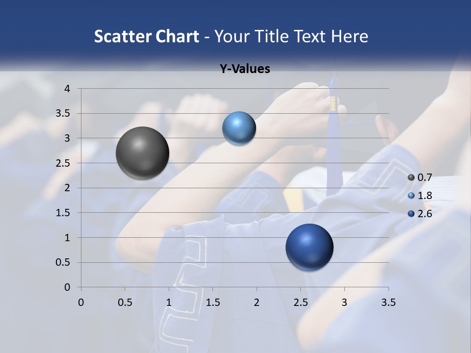 A Group Of People In Graduation Caps And Gowns PowerPoint Template