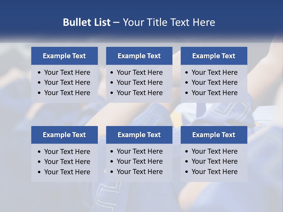 A Group Of People In Graduation Caps And Gowns PowerPoint Template