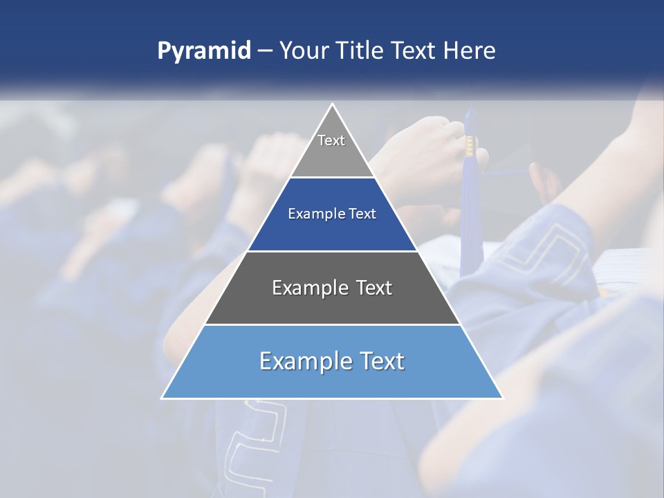 A Group Of People In Graduation Caps And Gowns PowerPoint Template
