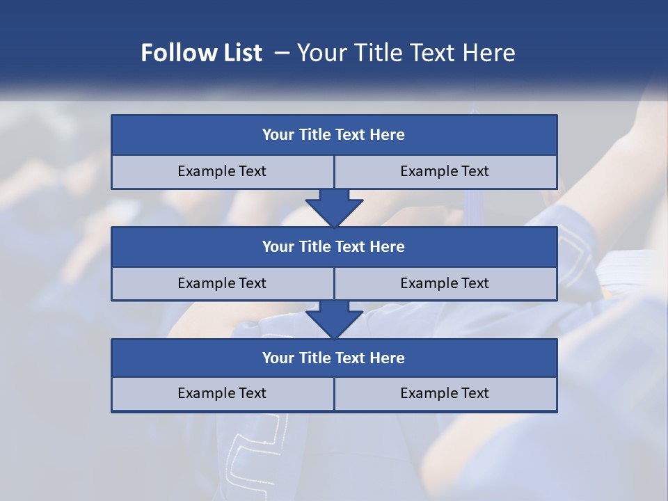 A Group Of People In Graduation Caps And Gowns PowerPoint Template