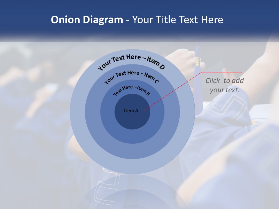 A Group Of People In Graduation Caps And Gowns PowerPoint Template