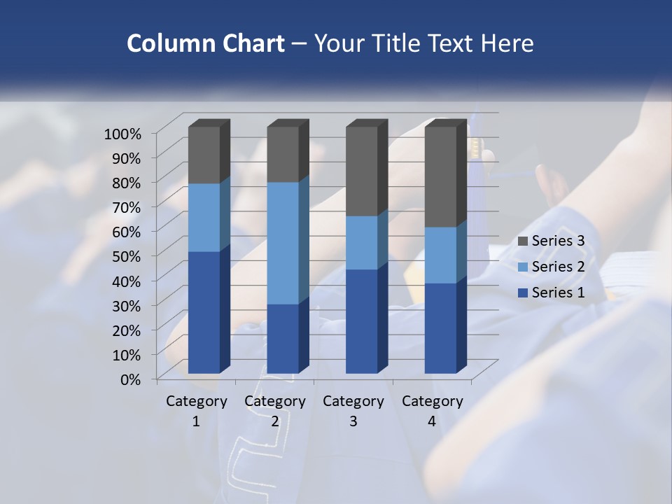 A Group Of People In Graduation Caps And Gowns PowerPoint Template