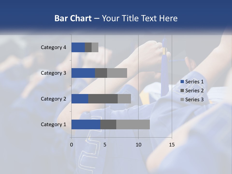 A Group Of People In Graduation Caps And Gowns PowerPoint Template