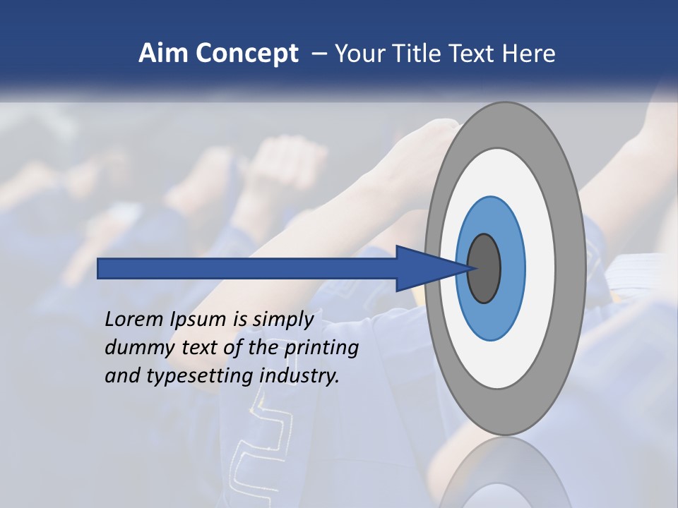 A Group Of People In Graduation Caps And Gowns PowerPoint Template