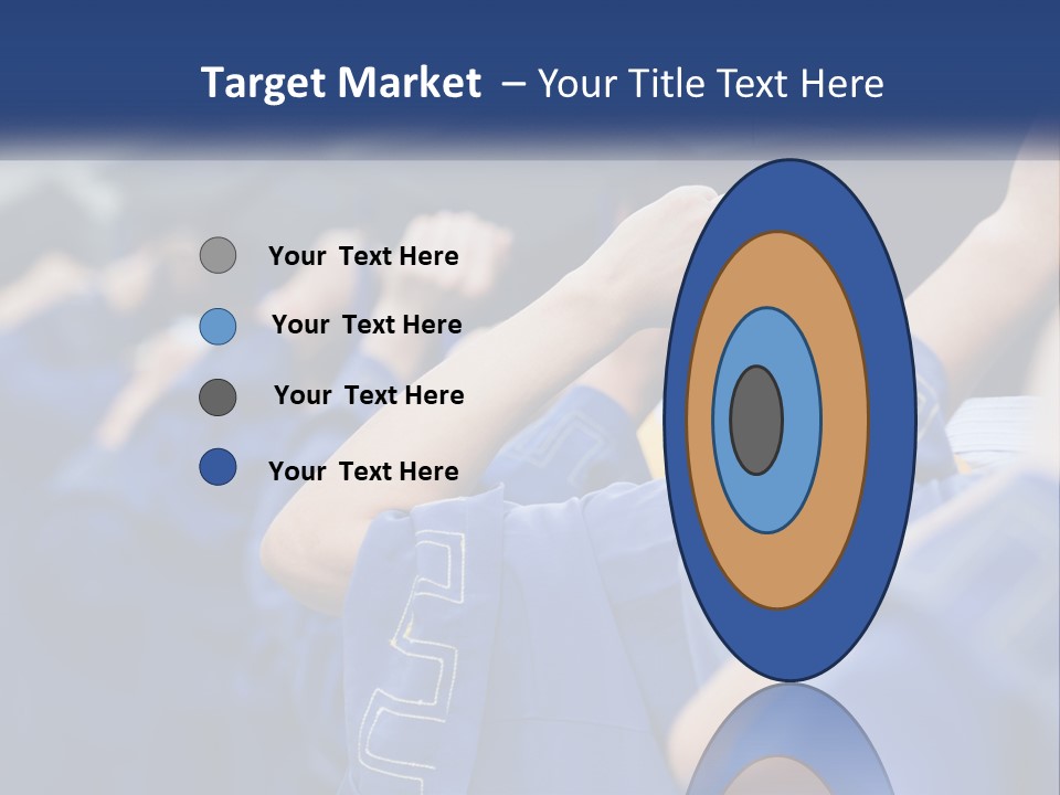 A Group Of People In Graduation Caps And Gowns PowerPoint Template