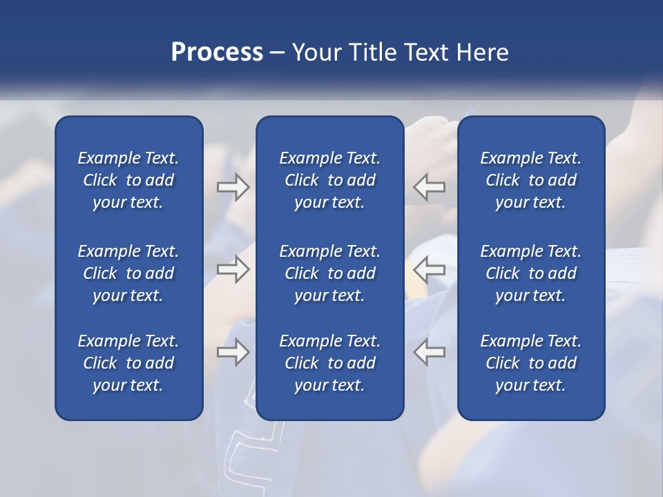 A Group Of People In Graduation Caps And Gowns PowerPoint Template
