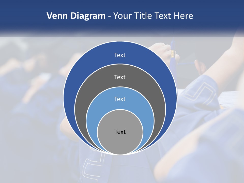 A Group Of People In Graduation Caps And Gowns PowerPoint Template