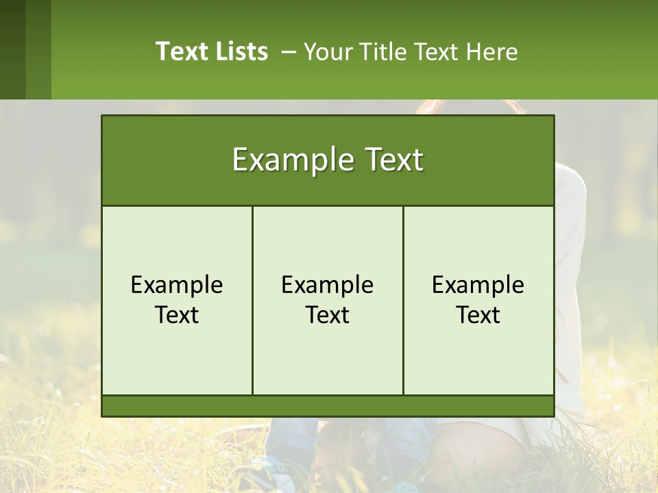 A Woman Holding A Baby In A Field Of Grass PowerPoint Template