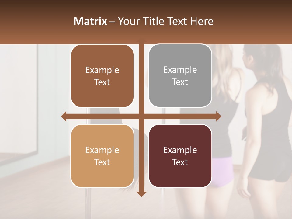 A Woman Doing A Handstand On A Pole PowerPoint Template