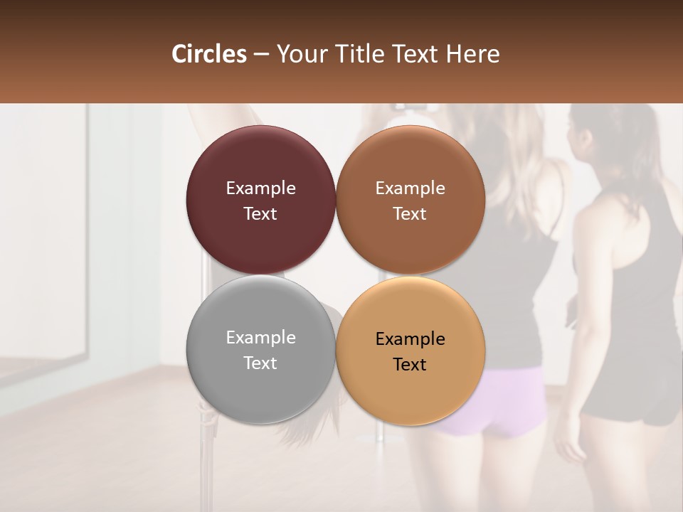 A Woman Doing A Handstand On A Pole PowerPoint Template