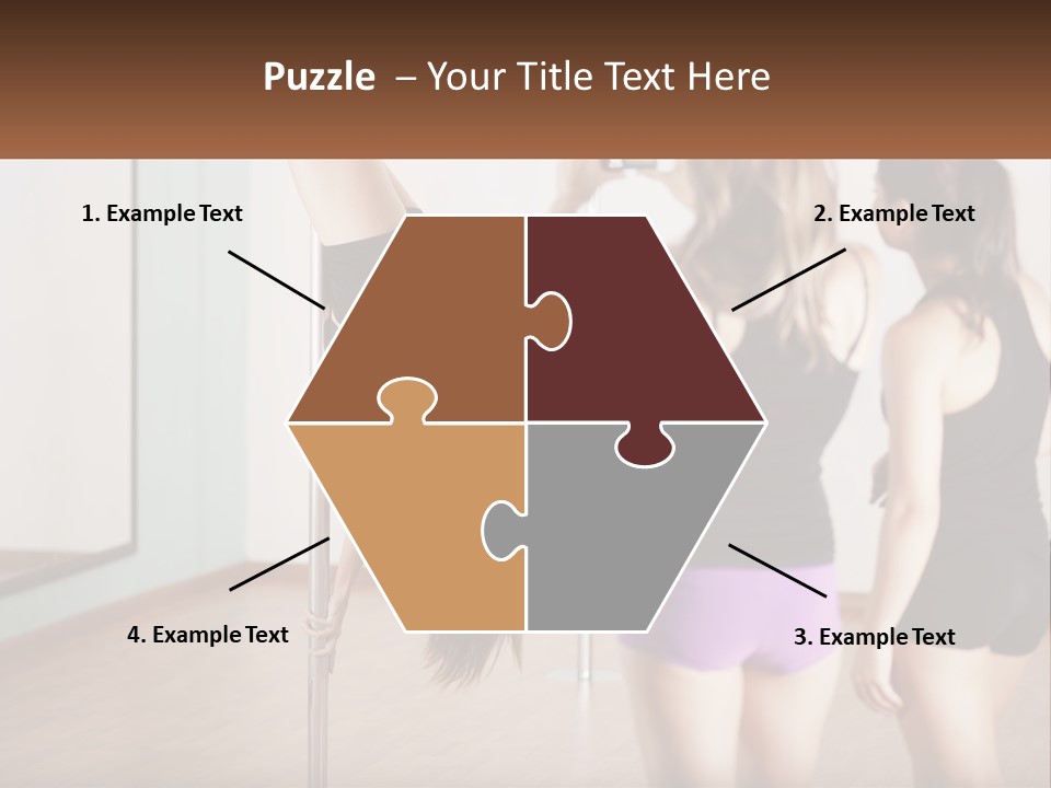 A Woman Doing A Handstand On A Pole PowerPoint Template