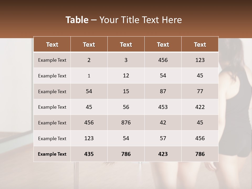 A Woman Doing A Handstand On A Pole PowerPoint Template