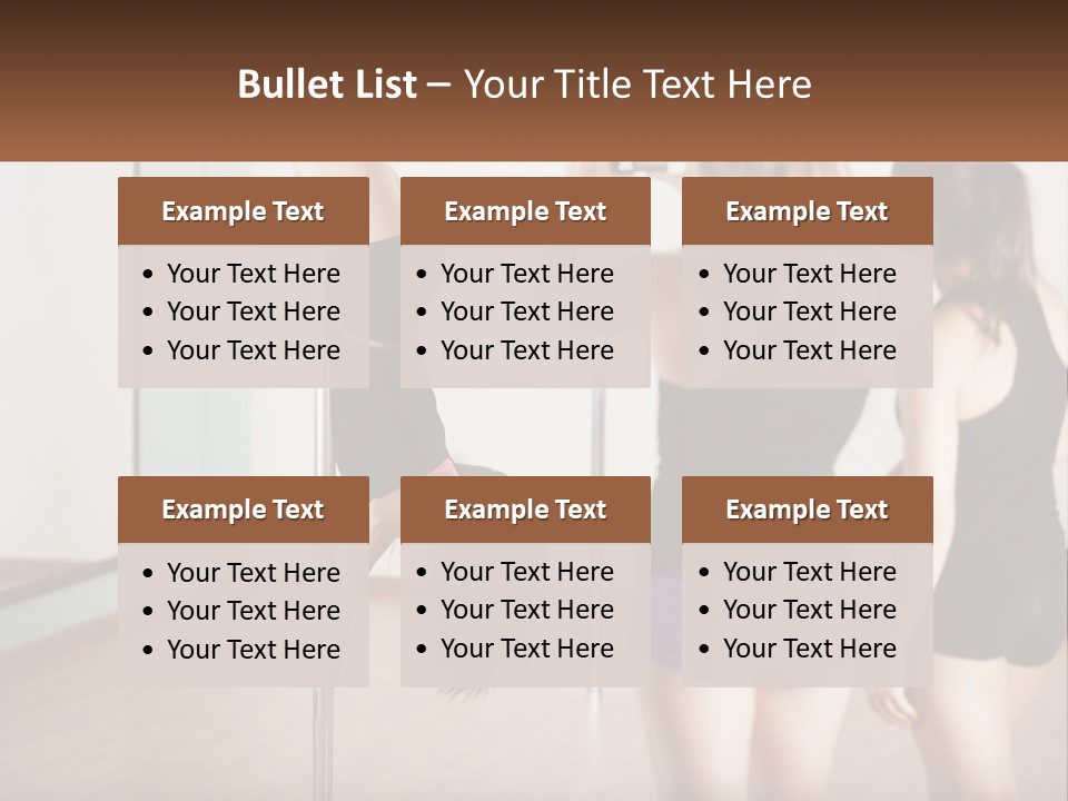 A Woman Doing A Handstand On A Pole PowerPoint Template