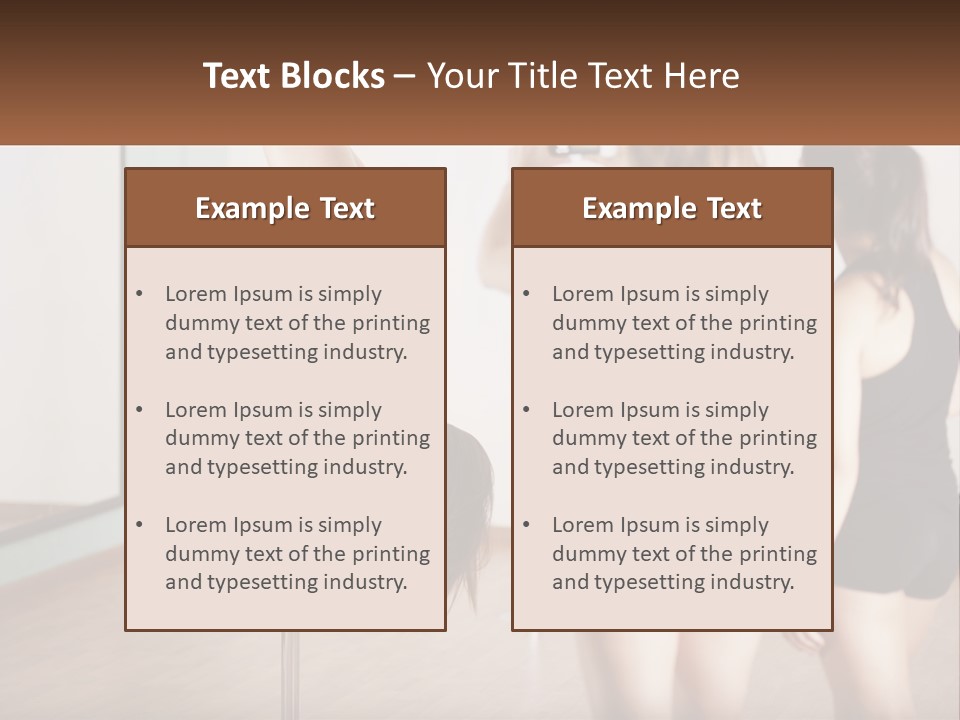 A Woman Doing A Handstand On A Pole PowerPoint Template