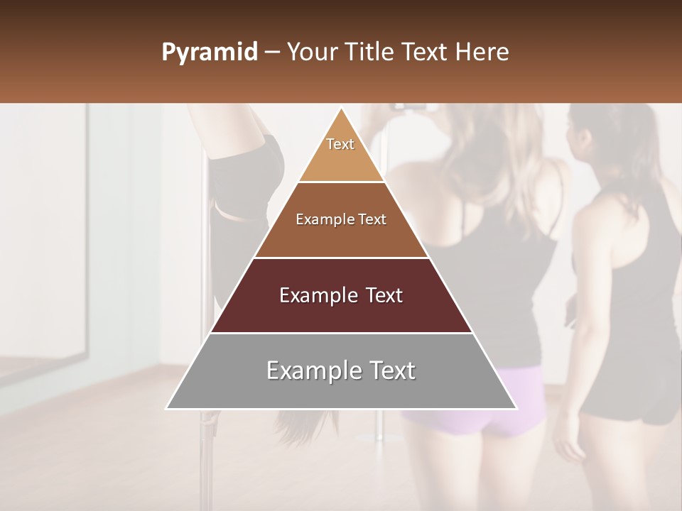 A Woman Doing A Handstand On A Pole PowerPoint Template